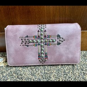 Purple Cross Montana West Wallet